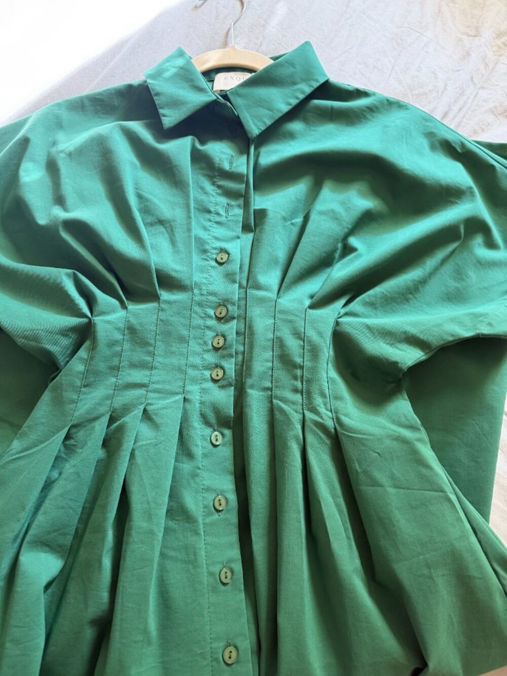 Exquise Tobie Button-Front Pleated Dress - Picture 3 of 5